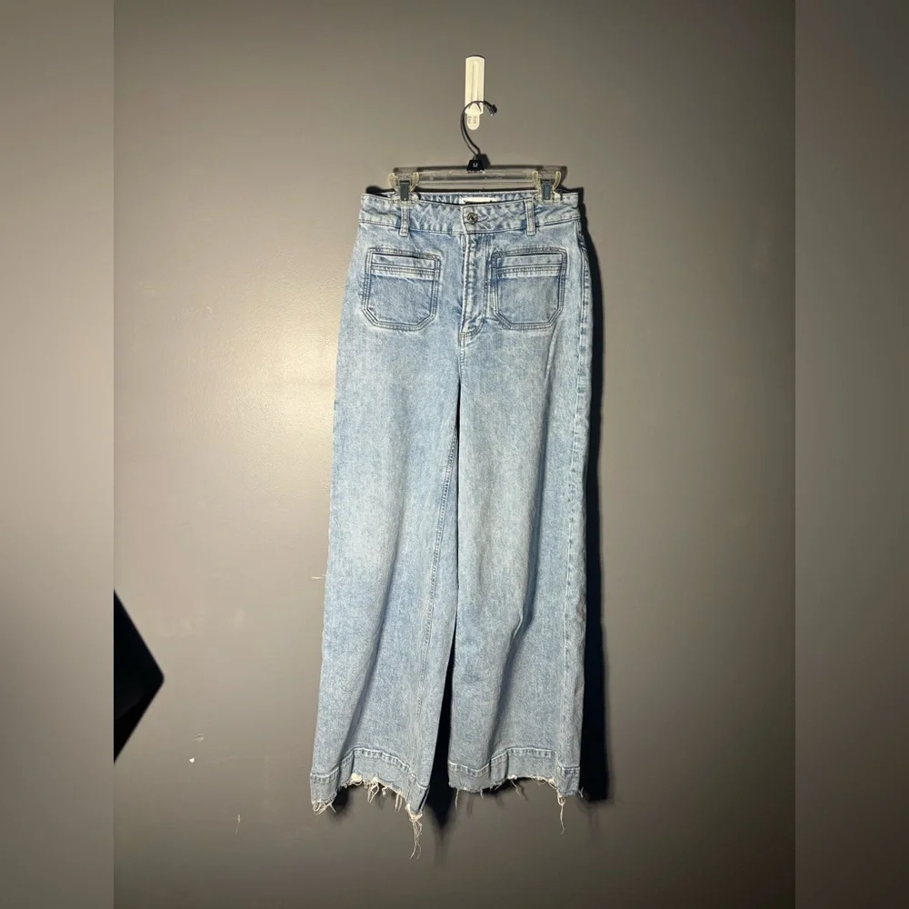 Paige Harper Ankle Patch Pockets Jeans Women’s Size 24 - Picture 2 of 5